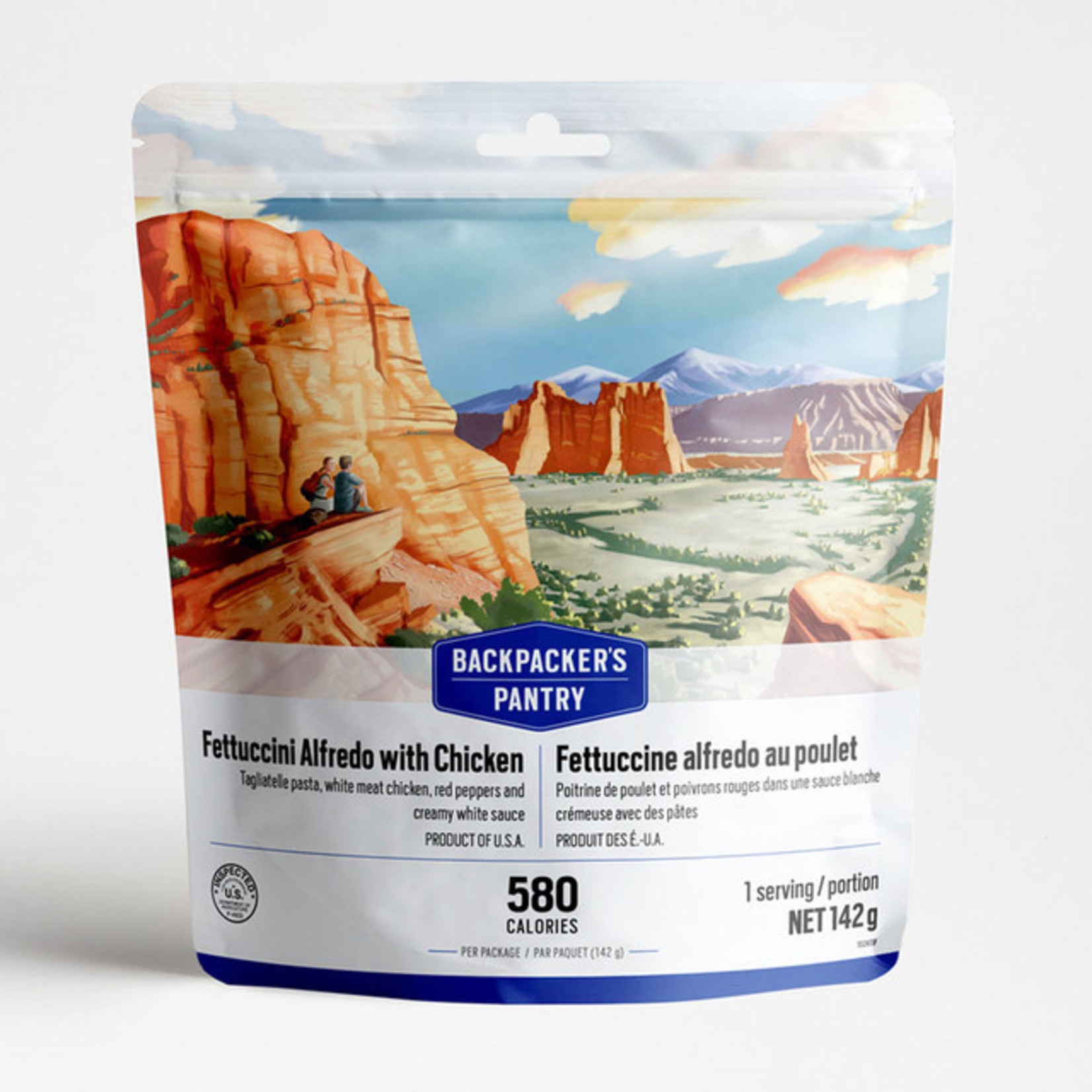 BACKPACKERS PANTRY FETTUCCINI ALFREDO AU POULET - 1 PORTION - BACKPACKERS PANTRY