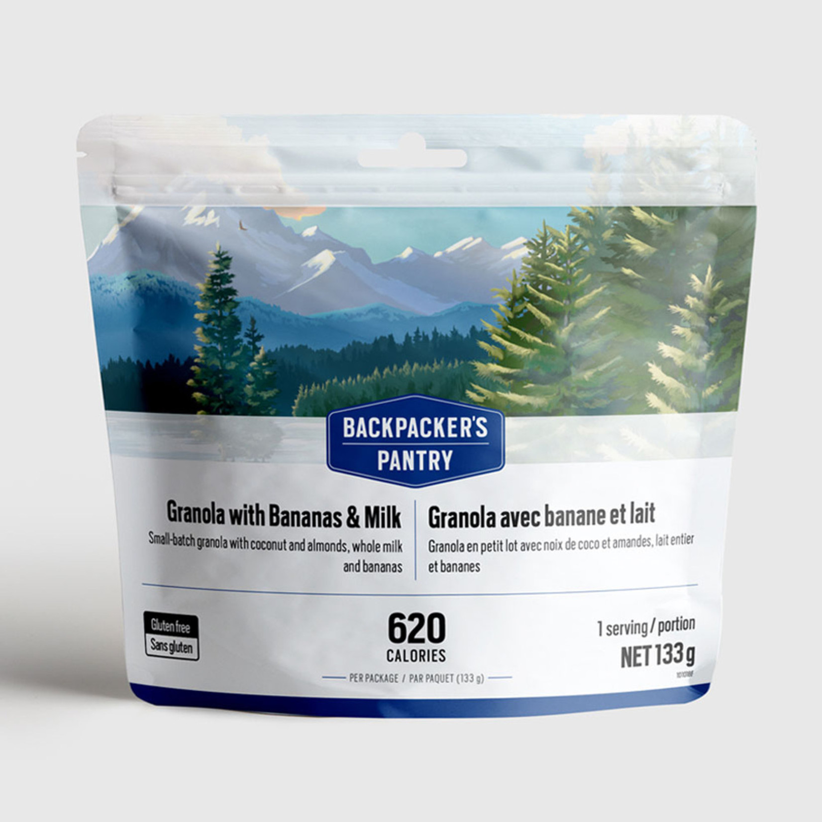 BACKPACKERS PANTRY GRANOLA AVEC BANANES ET LAIT - 1 PORTION - BACKPACKERS PANTRY