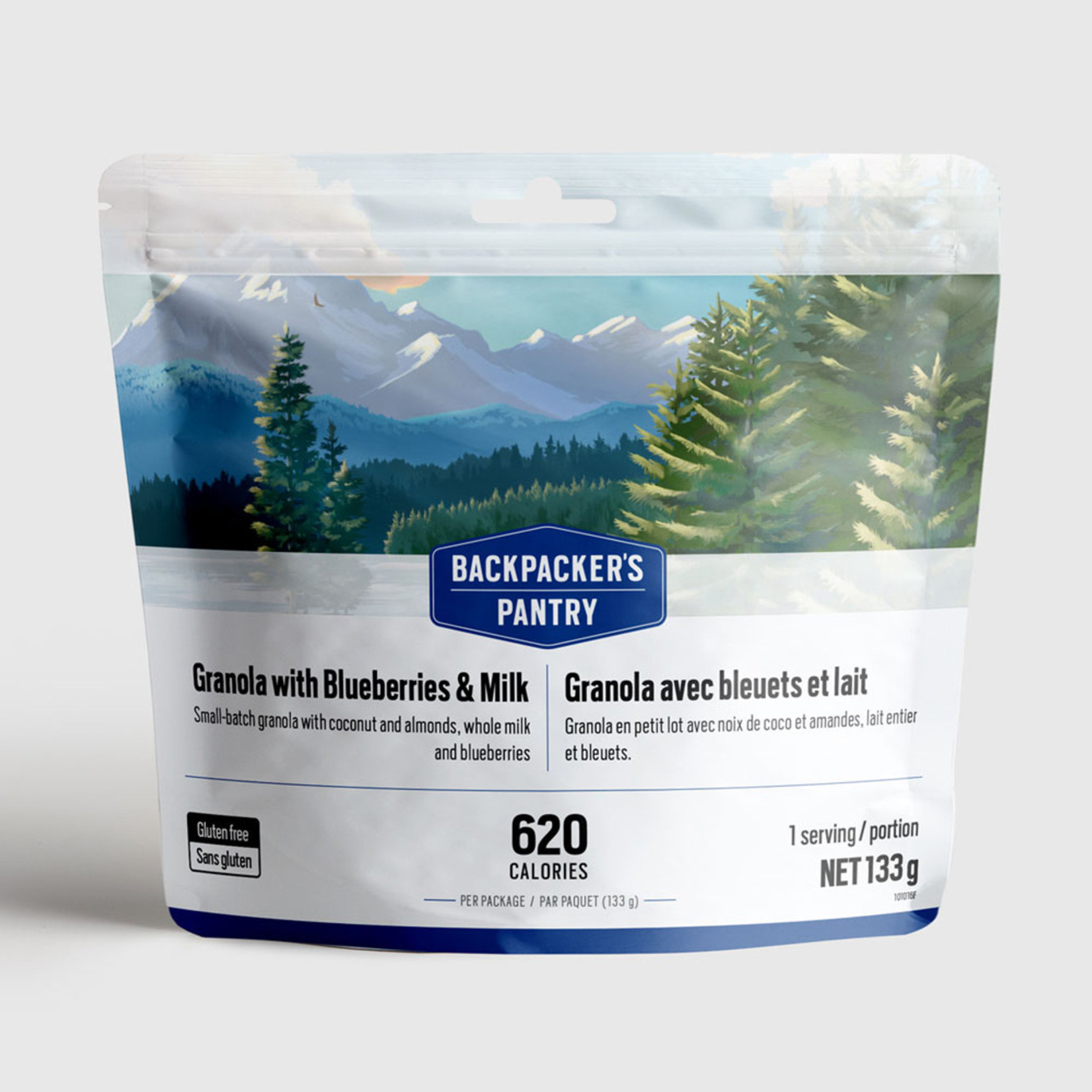 BACKPACKERS PANTRY GRANOLA AVEC BLEUETS ET LAIT - 1 PORTION - BACKPACKERS PANTRY