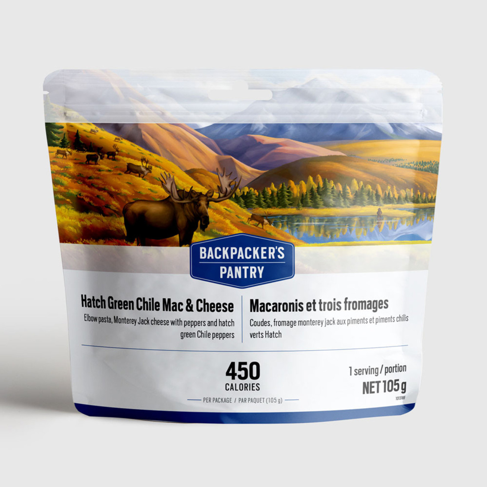 BACKPACKERS PANTRY MACARONIS AU FROMAGE ET CHILI VERT HATCH - 1 PORTION - BACKPACKERS PANTRY