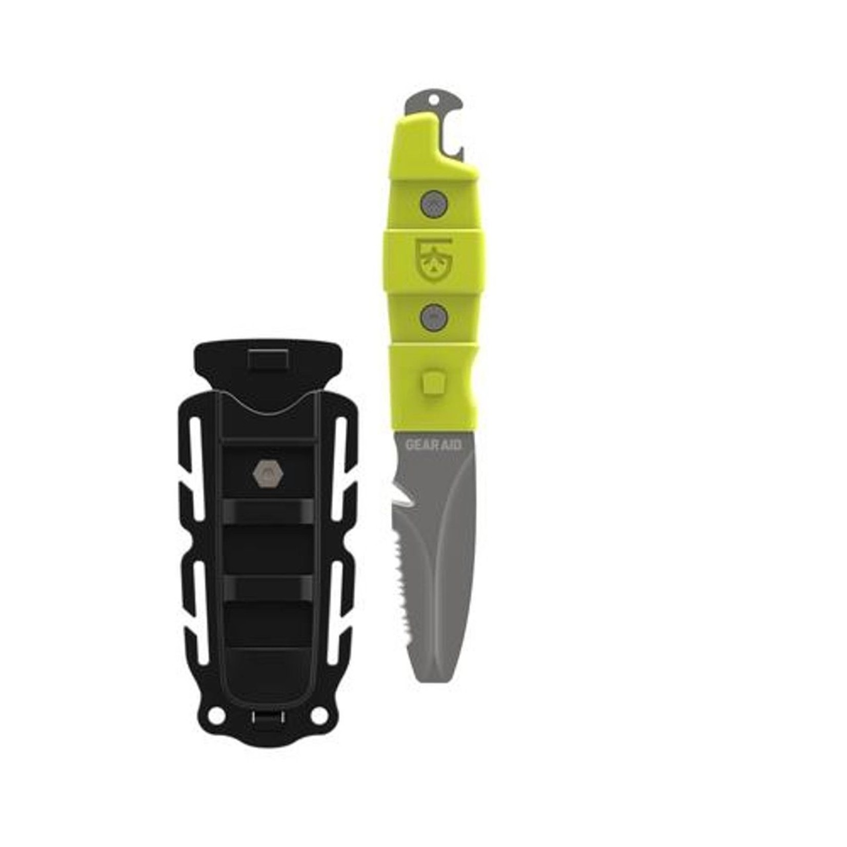 GEAR AID COUTEAU JAUNE AKUA À POINTE PLATE