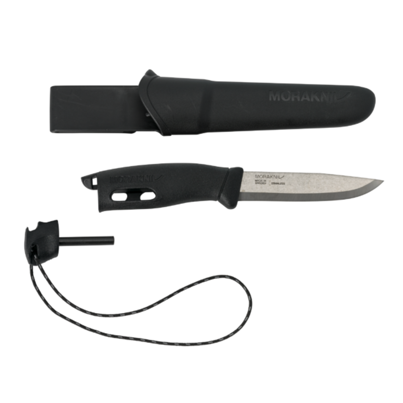 MORAKNIV COUTEAU UTILITAIRE MORAKNIV COMPANION NOIR AVEC ALLUME-FEU