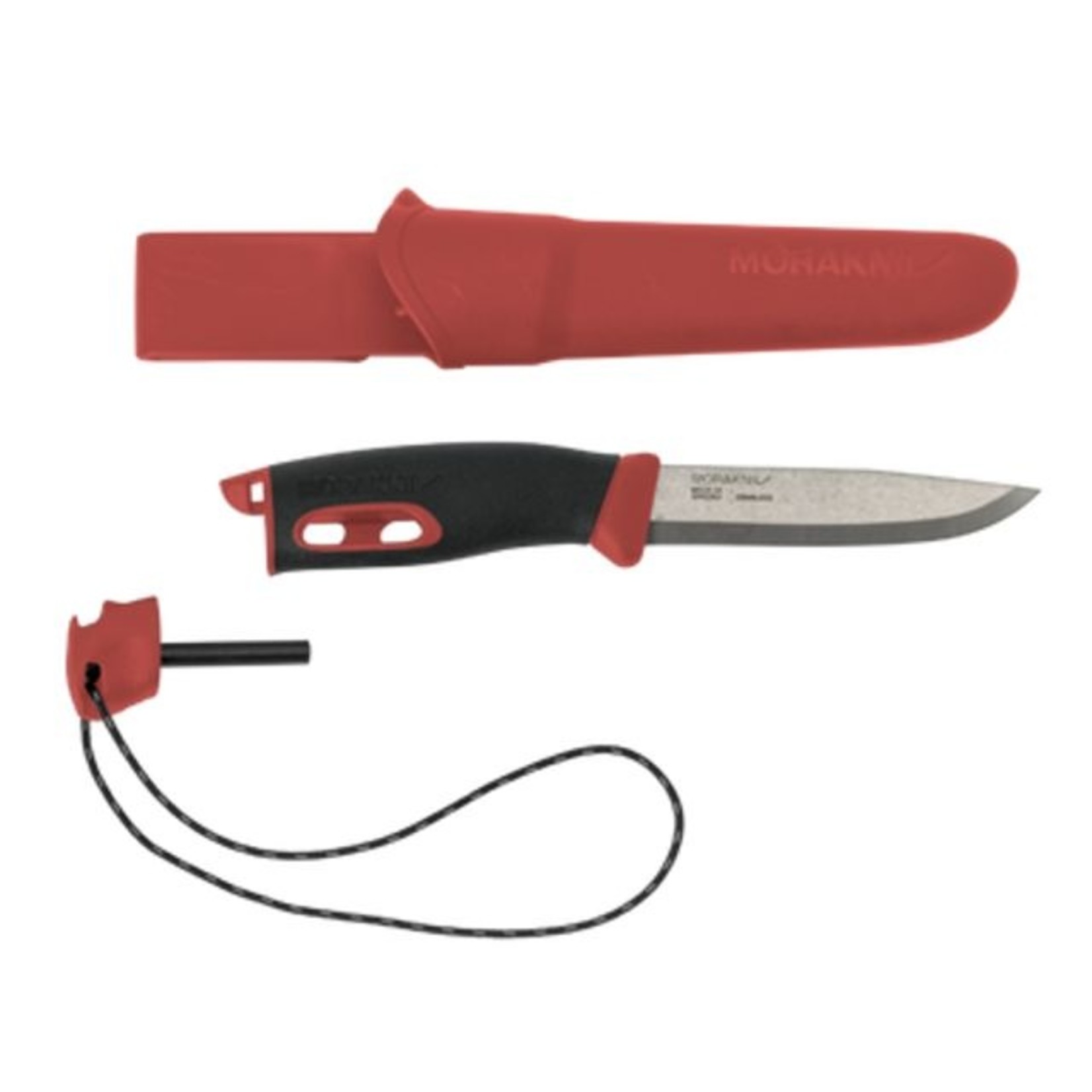 MORAKNIV COUTEAU UTILITAIRE MORAKNIV COMPANION ROUGE AVEC ALLUME-FEU