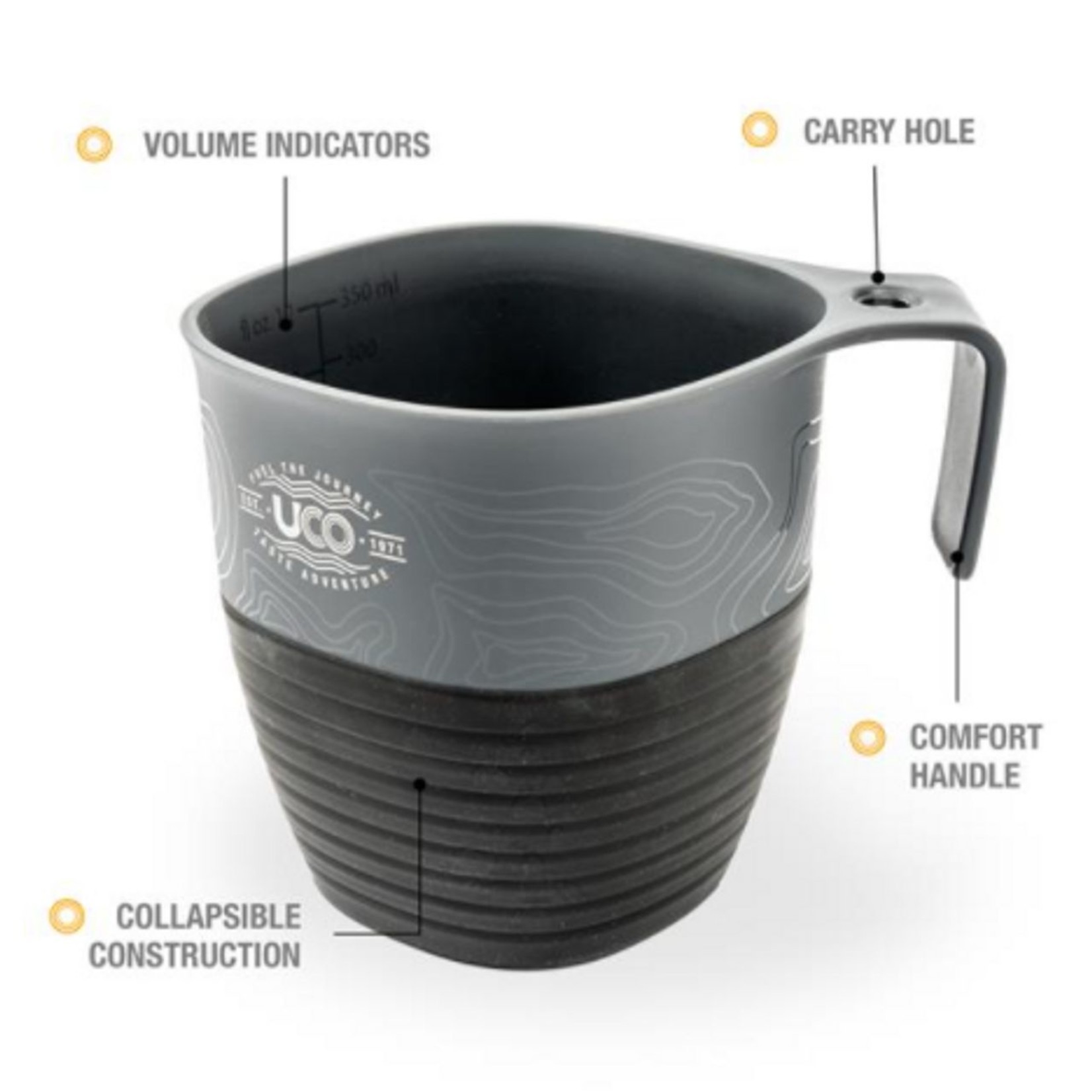 UCO TASSE PLIABLE DE CAMPING ET RANDONNÉE UCO