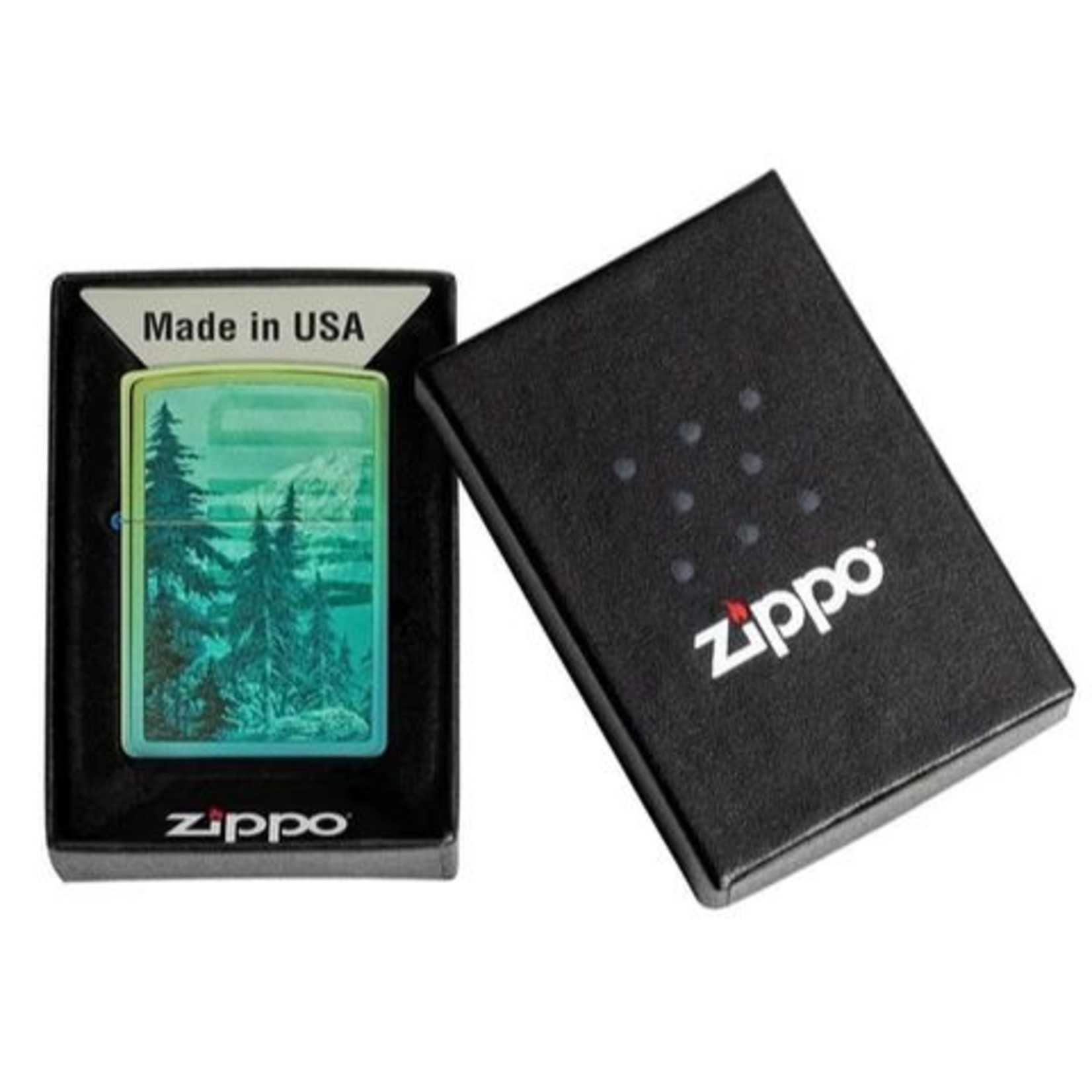 ZIPPO ZIPPO AVEC MONTAGNES AUX SOMMETS ENNEIGÉS