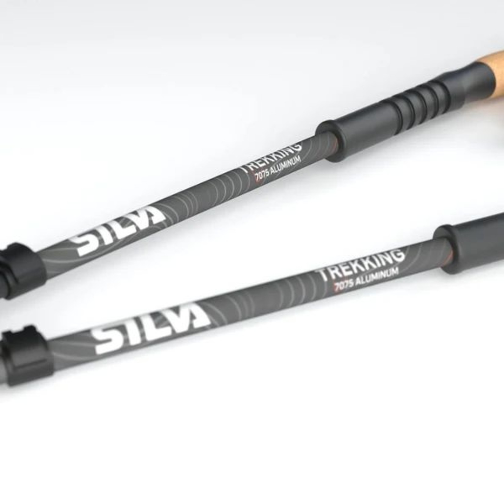 SILVA BÂTONS DE RANDONNÉE SILVA EN ALUMINIUM AVEC POIGNÉES EN LIÈGE