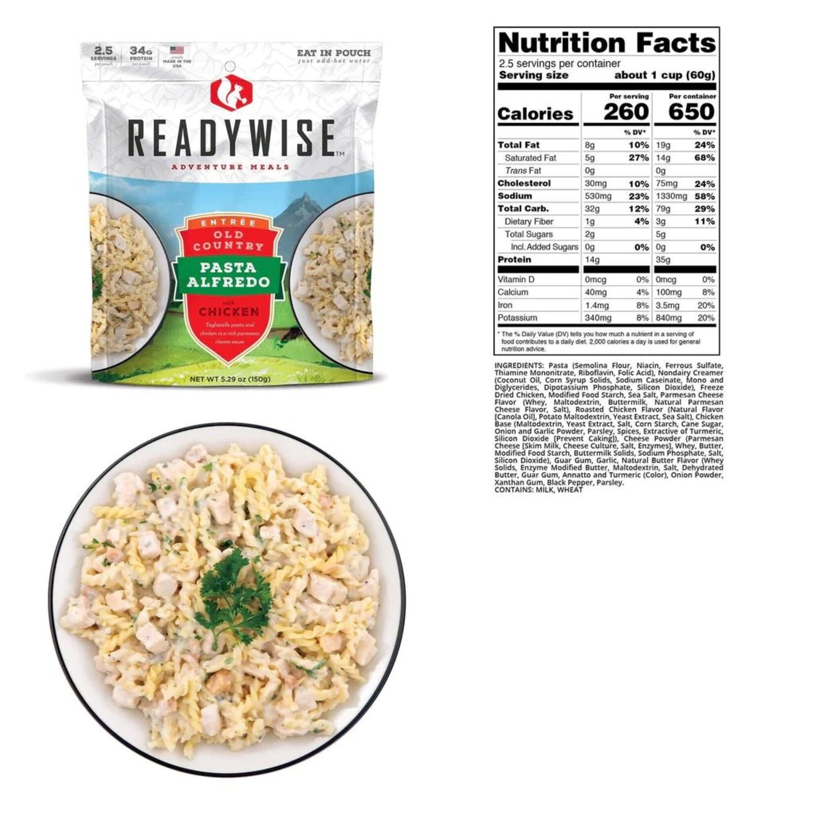 READYWISE PÂTES ALFREDO READYWISE