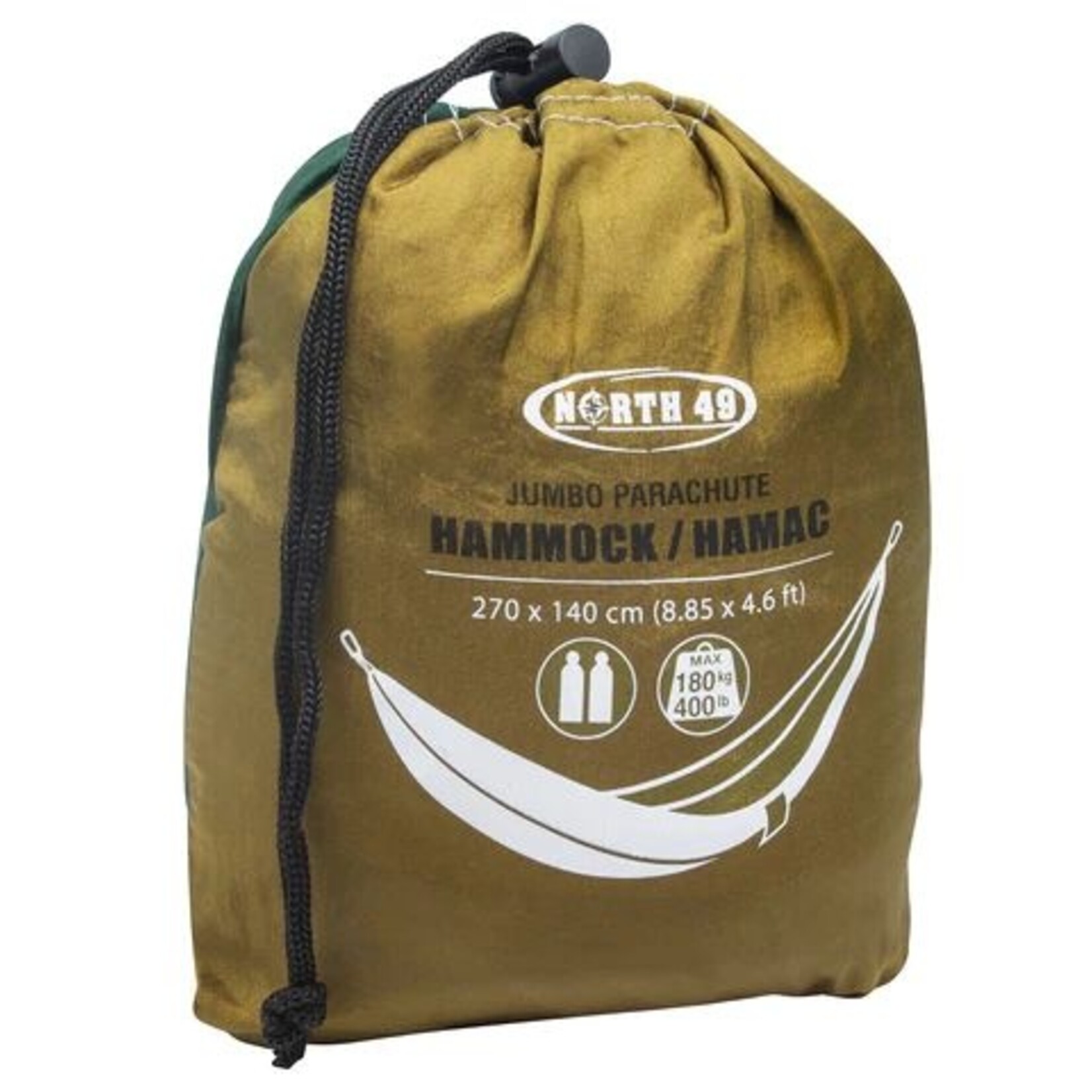 NORTH 49 HAMAC EN TOILE DE PARACHUTE POUR 1 OU 2 PERSONNES