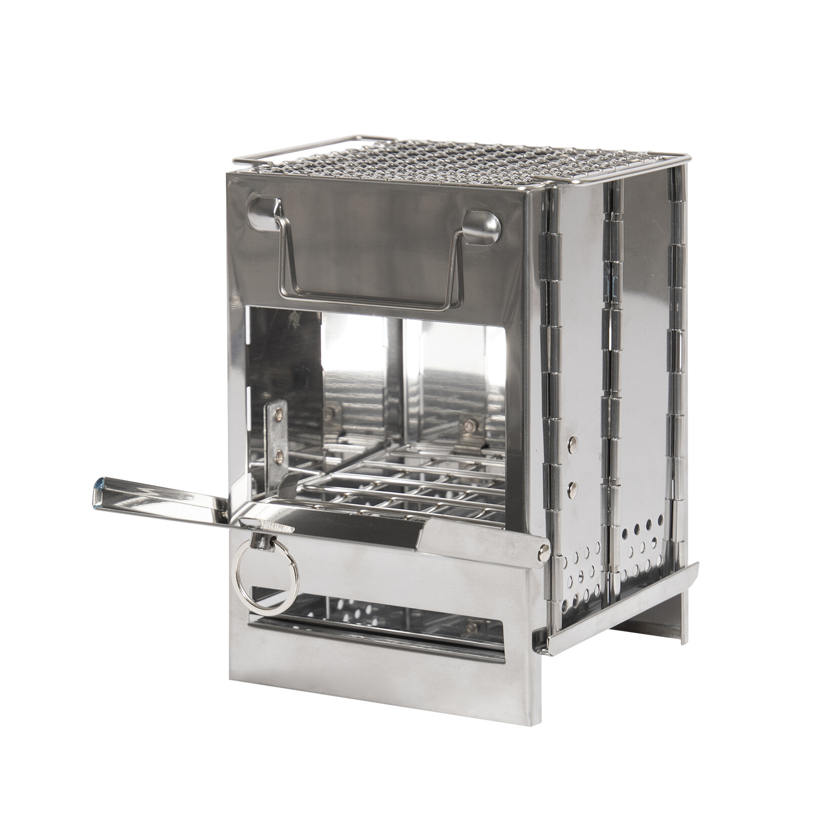 ROTHCO PETIT POÊLE PLIANT EN ACIER INOXYDABLE ROTHCO