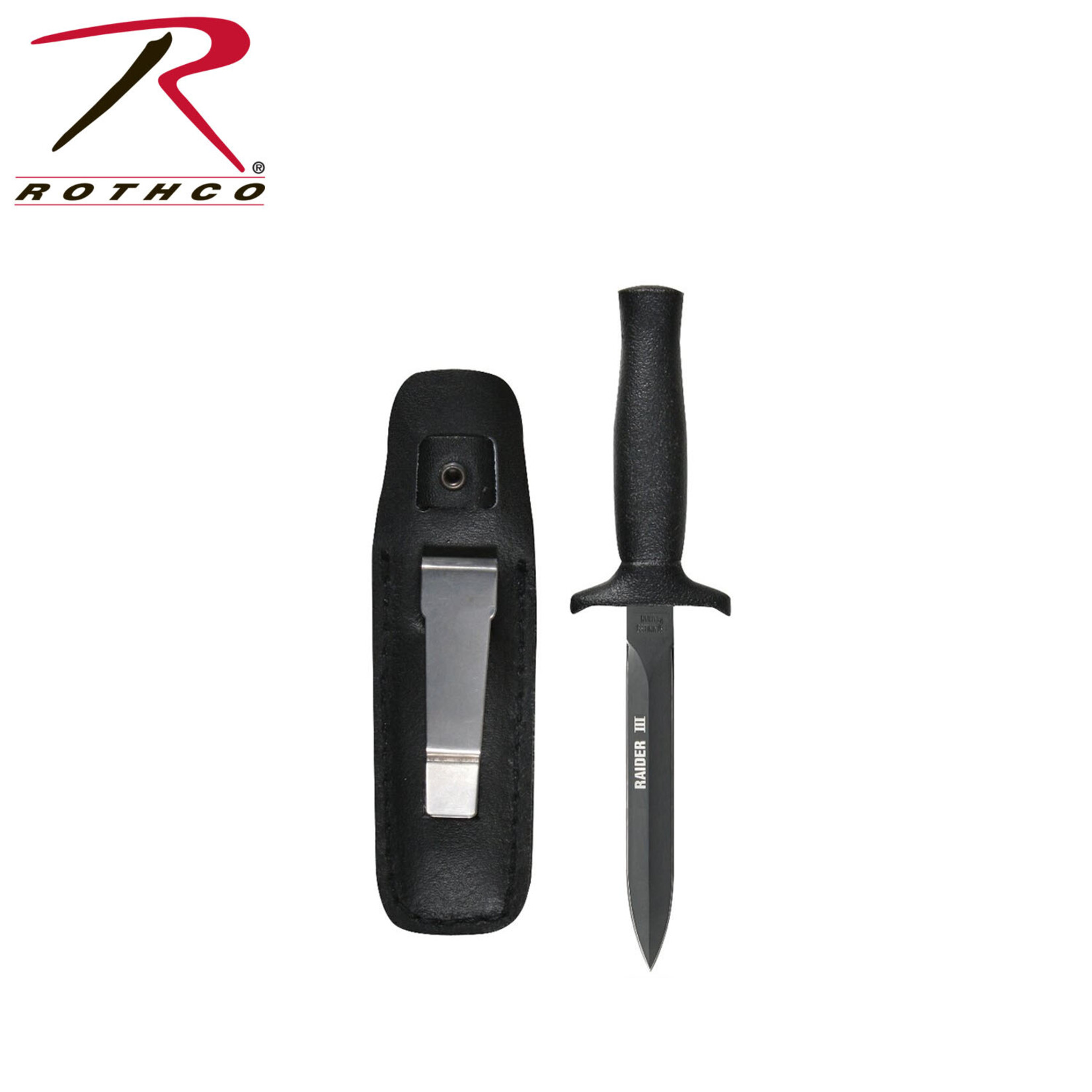 ROTHCO COUTEAU DE BOTTES ROTHCO RAIDER III - NOIR MAT