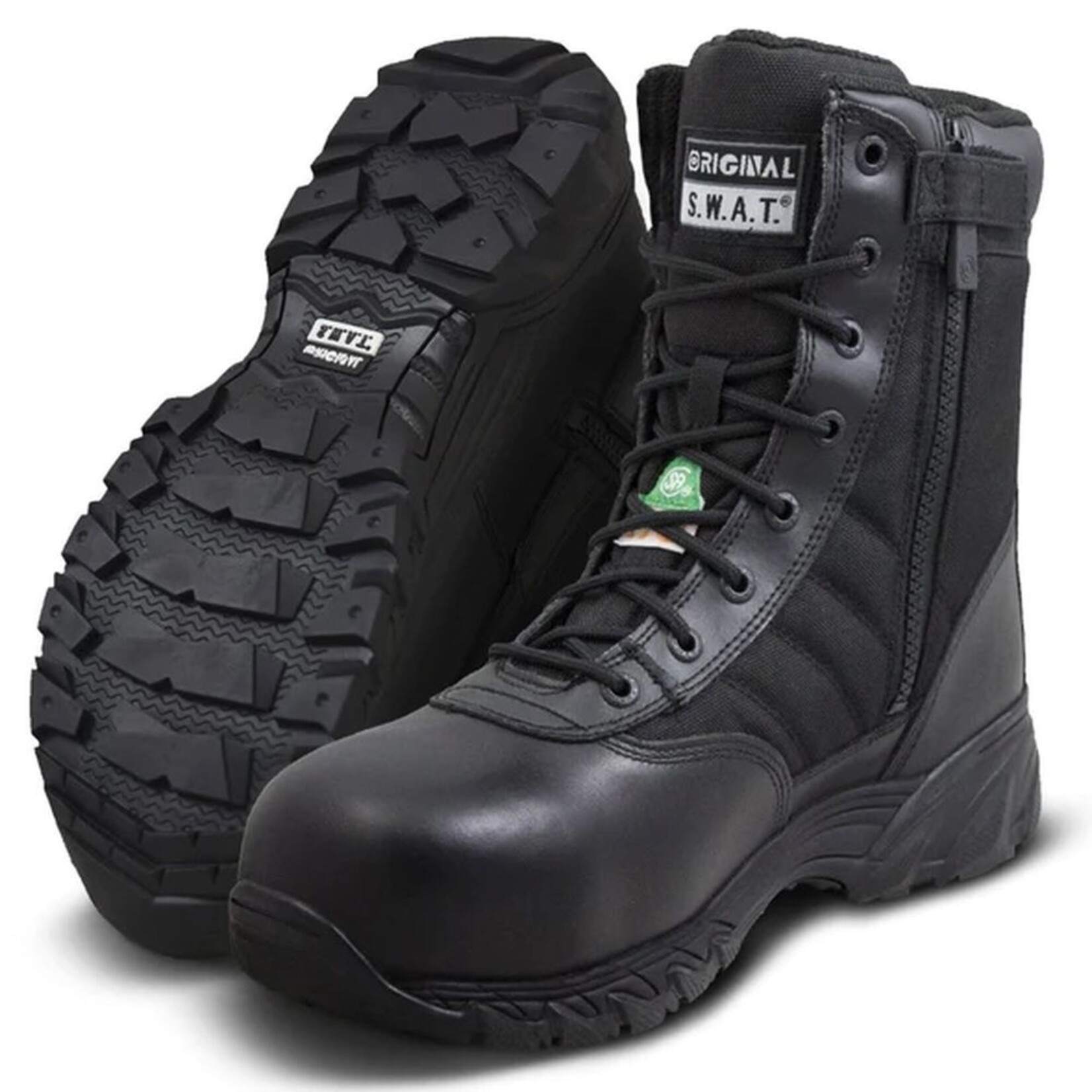 ORIGINAL SWAT BOTTES DE SÉCURITÉ ORIGINAL SWAT CSA CLASSIC 9” AVEC FERMETURE ÉCLAIR NOIR