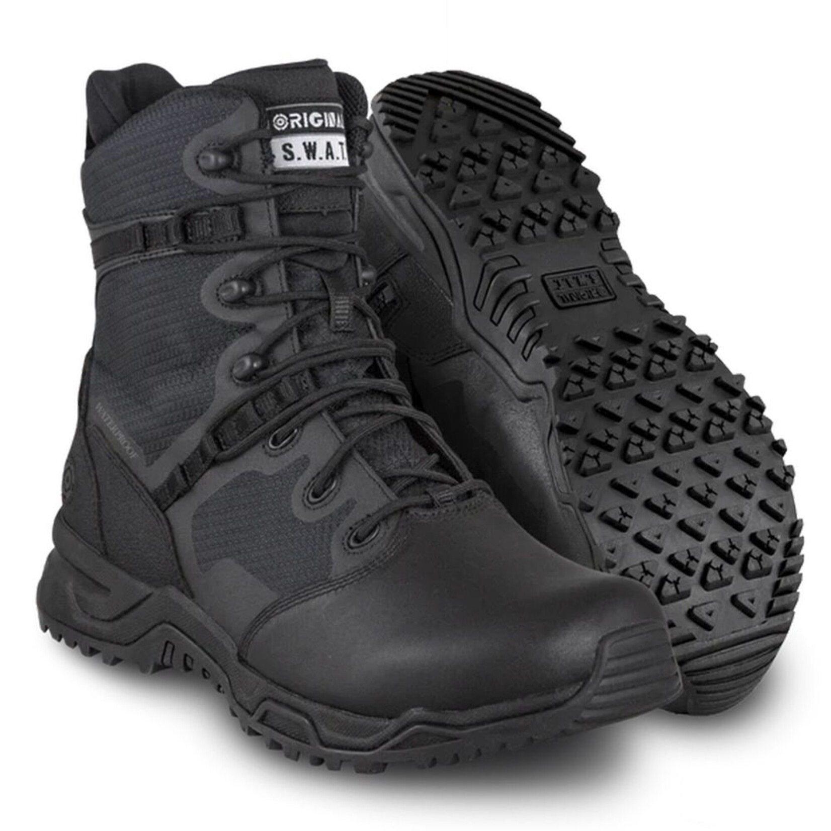 ORIGINAL SWAT BOTTES ORIGINAL SWAT ALPHA FURY 8”  NOIR AVEC FERMETURE ÉCLAIR