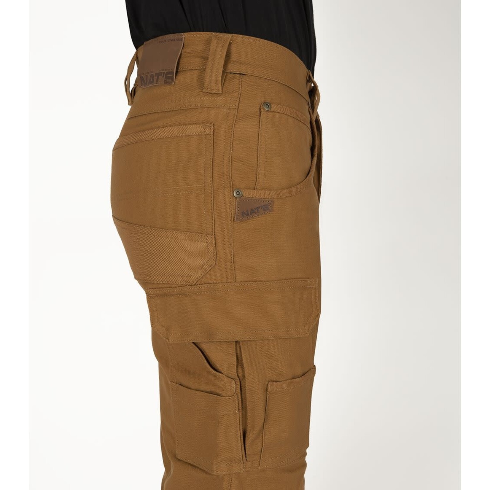 NAT'S PANTALON MULTIPOCHE EN CANEVAS EXTENSIBLE NAT'S