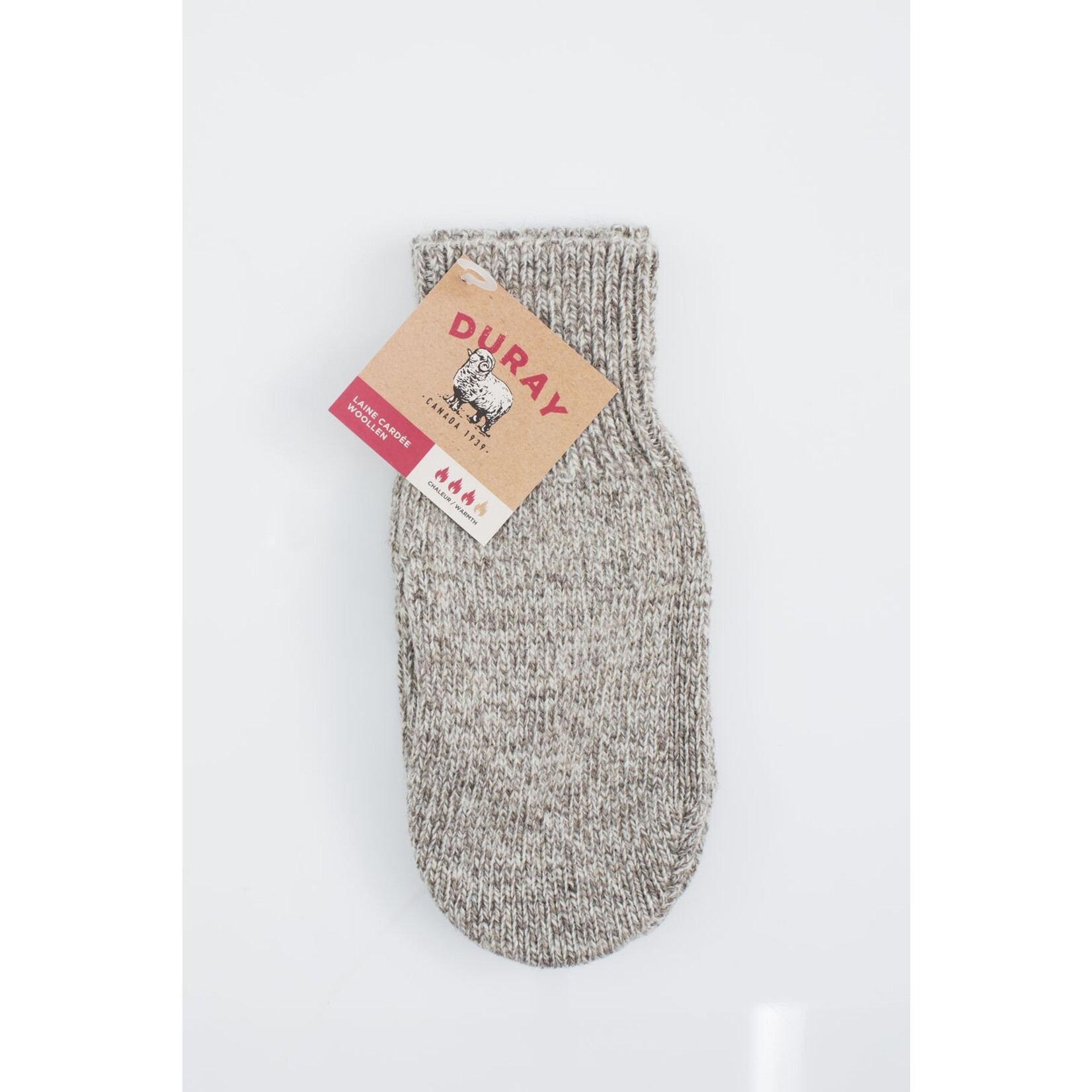 DURAY MITAINES DE LAINE GRANDE GRIS NATUREL