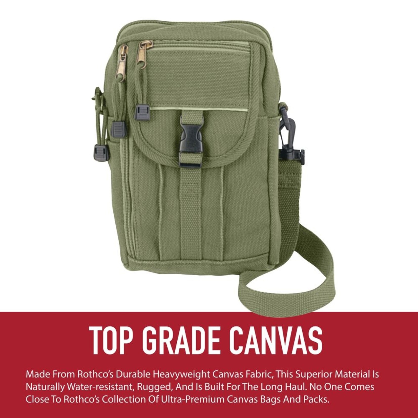 ROTHCO POCHETTE EN CANVAS ÉPAIS POUR PASSEPORT