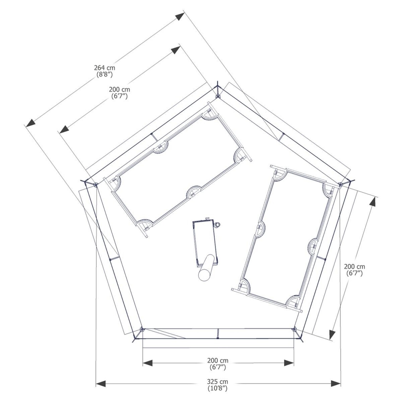ESKER TENTE POUR TEMPS FROID ESKER ARCTIQUE FOX 10X10
