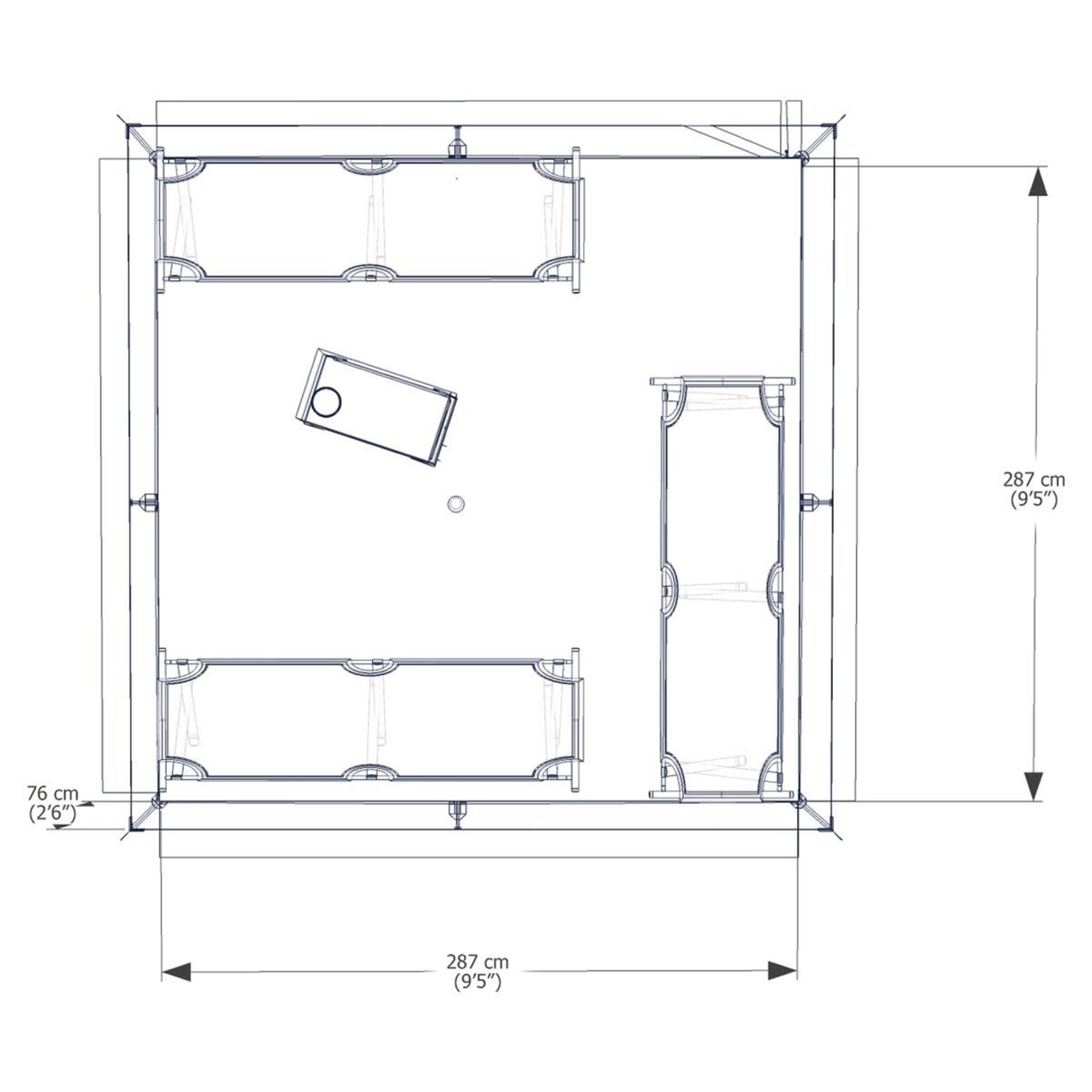 ESKER TENTE POUR TEMPS FROID ESKER CLASSIC 2 10X10