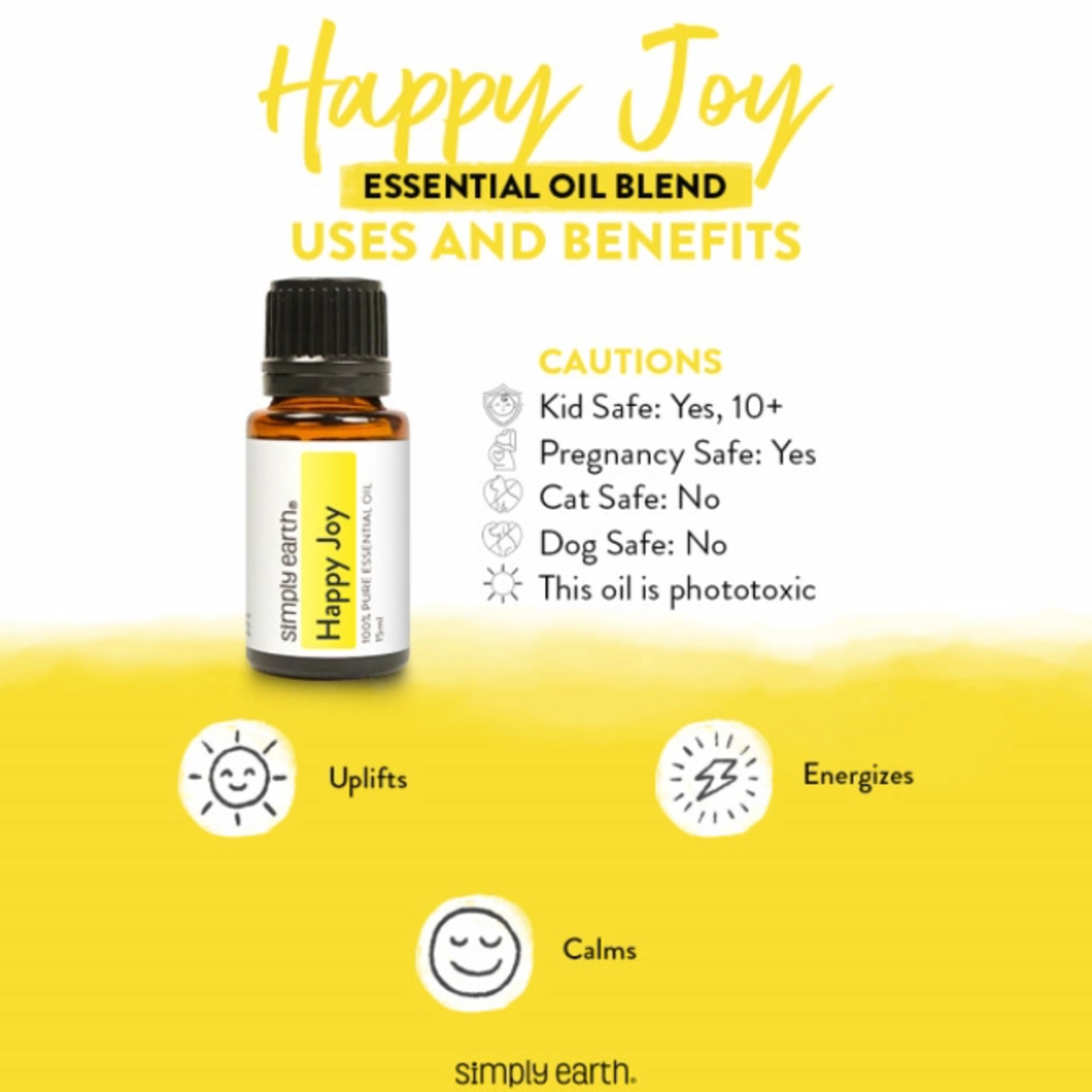 Simply Earth© Essential Oil Blend - Happy Joy