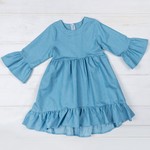 Ruffley Blued Dress