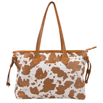 Simply Southern Leather Tote - Cow