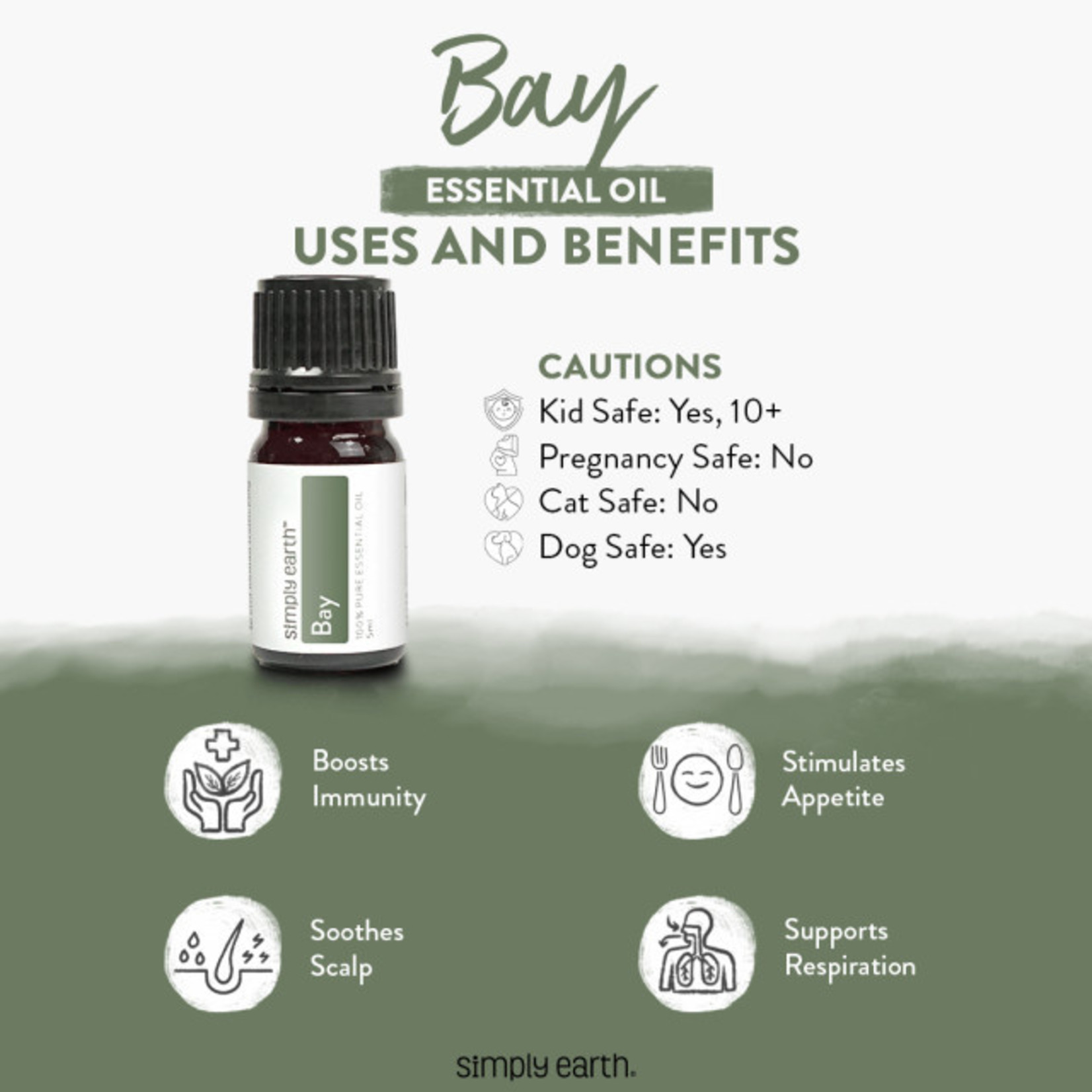 Simply Earth© Essential Oil - Bay (Laurel Leaf)