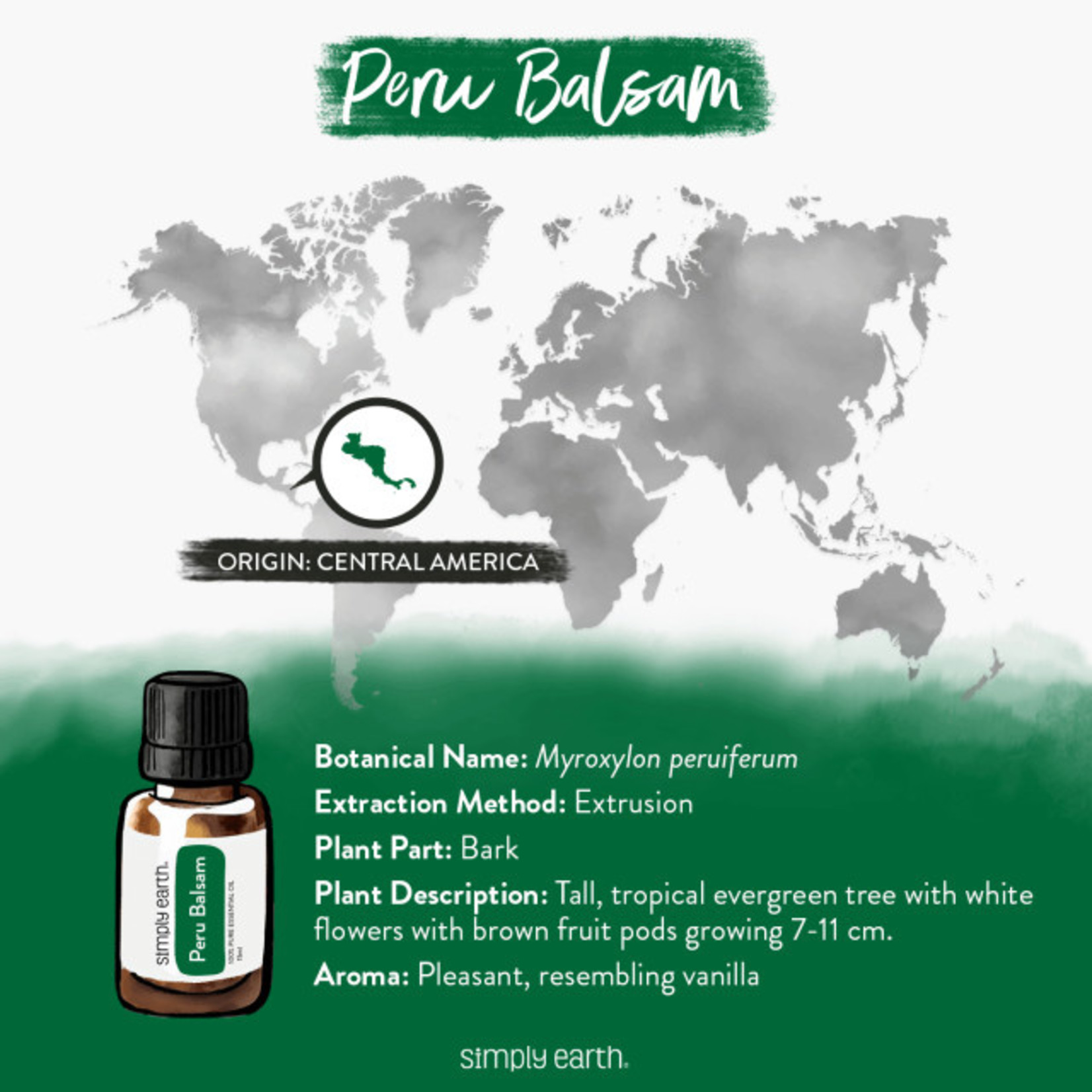 Simply Earth© Essential Oil - Peru Balsam