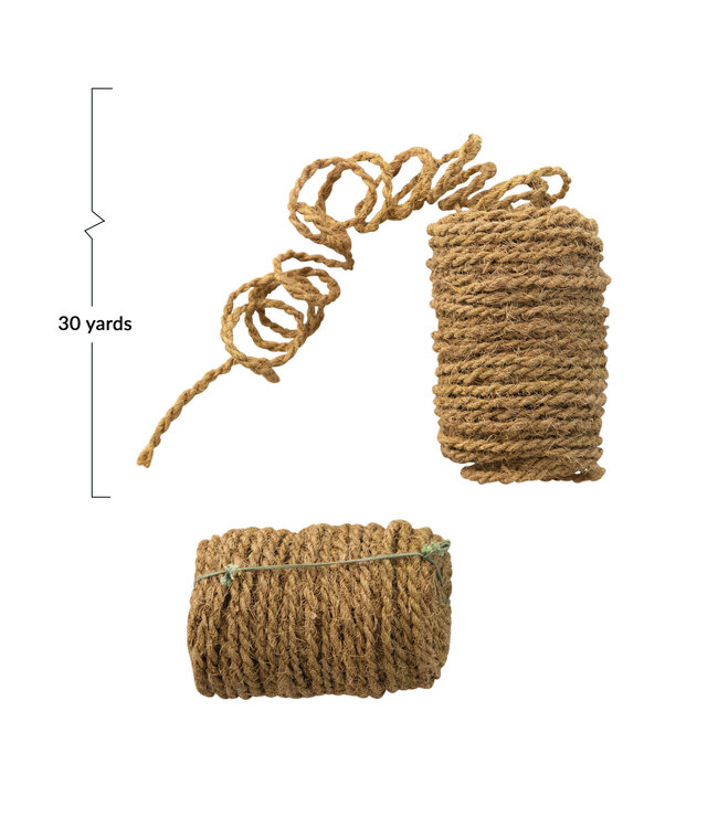 Coco Rope Roll-Natural, 30 yards
