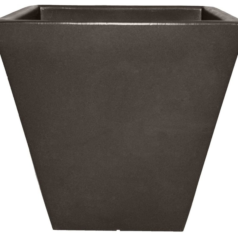 The Plant Shoppe Cosmo Square Planter in Espresso Tusco - 18"