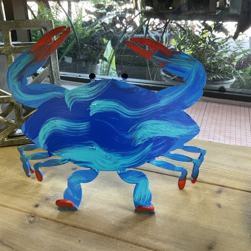 Desk Crab Painted