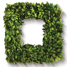 Wreaths  16" S boxwood Artificial Square