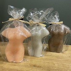 Unscented Figure Candle, 3 Colors