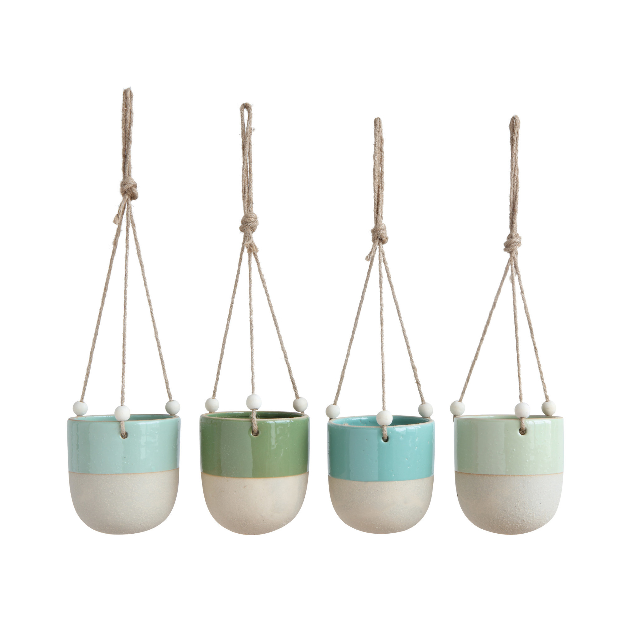 Stoneware Glaze/Matte Hanging Planter, 4 Colors 4"x4.5" The Plant Shoppe