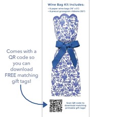 Lucy Grymes Design Wine Bag Kit - Chinoiserie