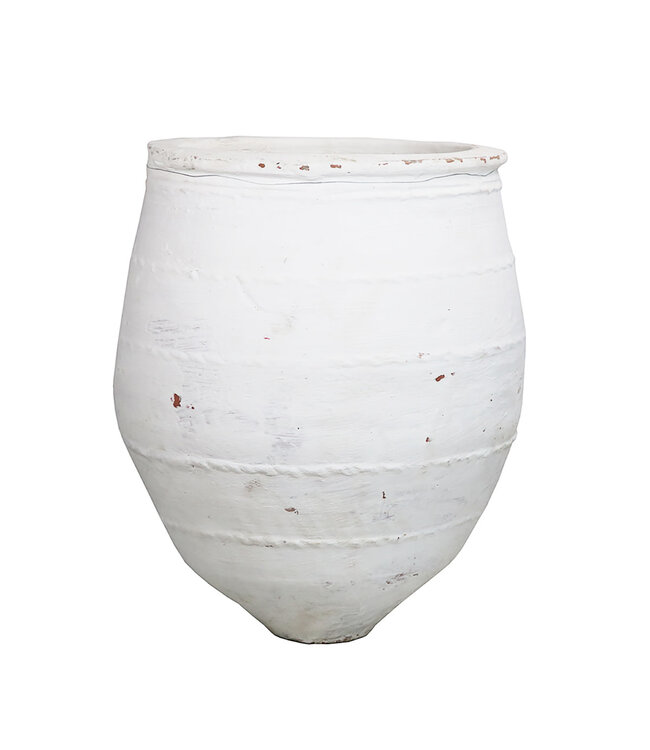 The Plant Shoppe Open Mouth Mediterranean Pot, white extra large