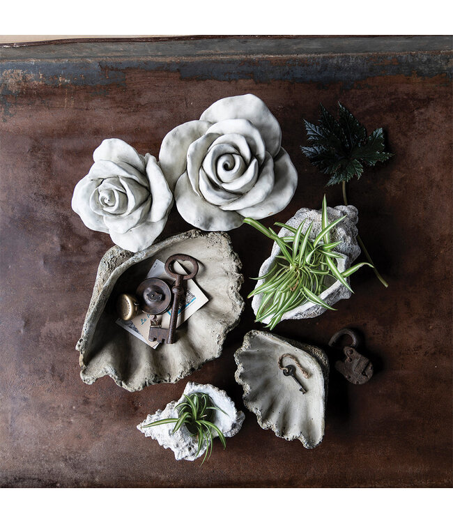 The Plant Shoppe Cast Concrete Rose Large