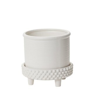 The Plant Shoppe Jane Footed Pot 8"x7.75" White