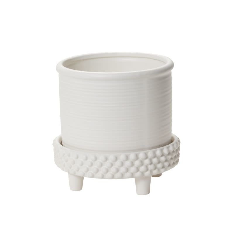 The Plant Shoppe Jane Footed Pot 8"x7.75" White
