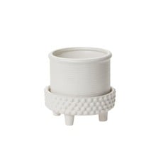 The Plant Shoppe Jane Footed Pot 6.25"x6" White