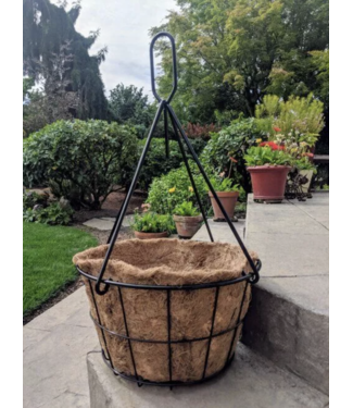 Oregon Wire Premium Grid Hanging Basket w/ Rigid Wire Hanger 20"
