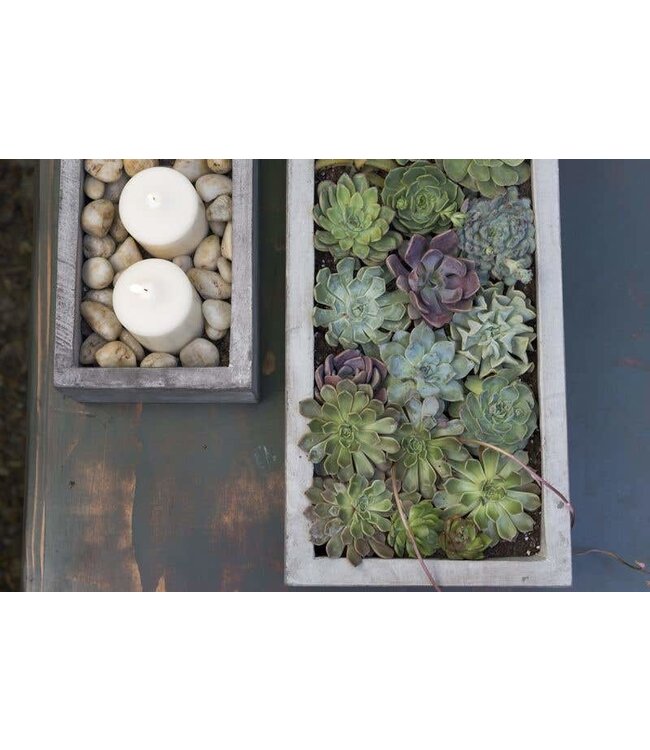 Accent Decor Newport Planter 31.5"x 7"x 4" Grey