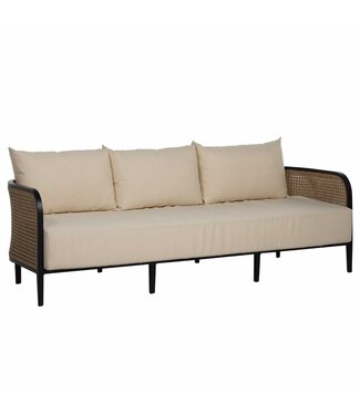 Summer Classics Havana Sofa - Chalk and Natural; Rumor Snow