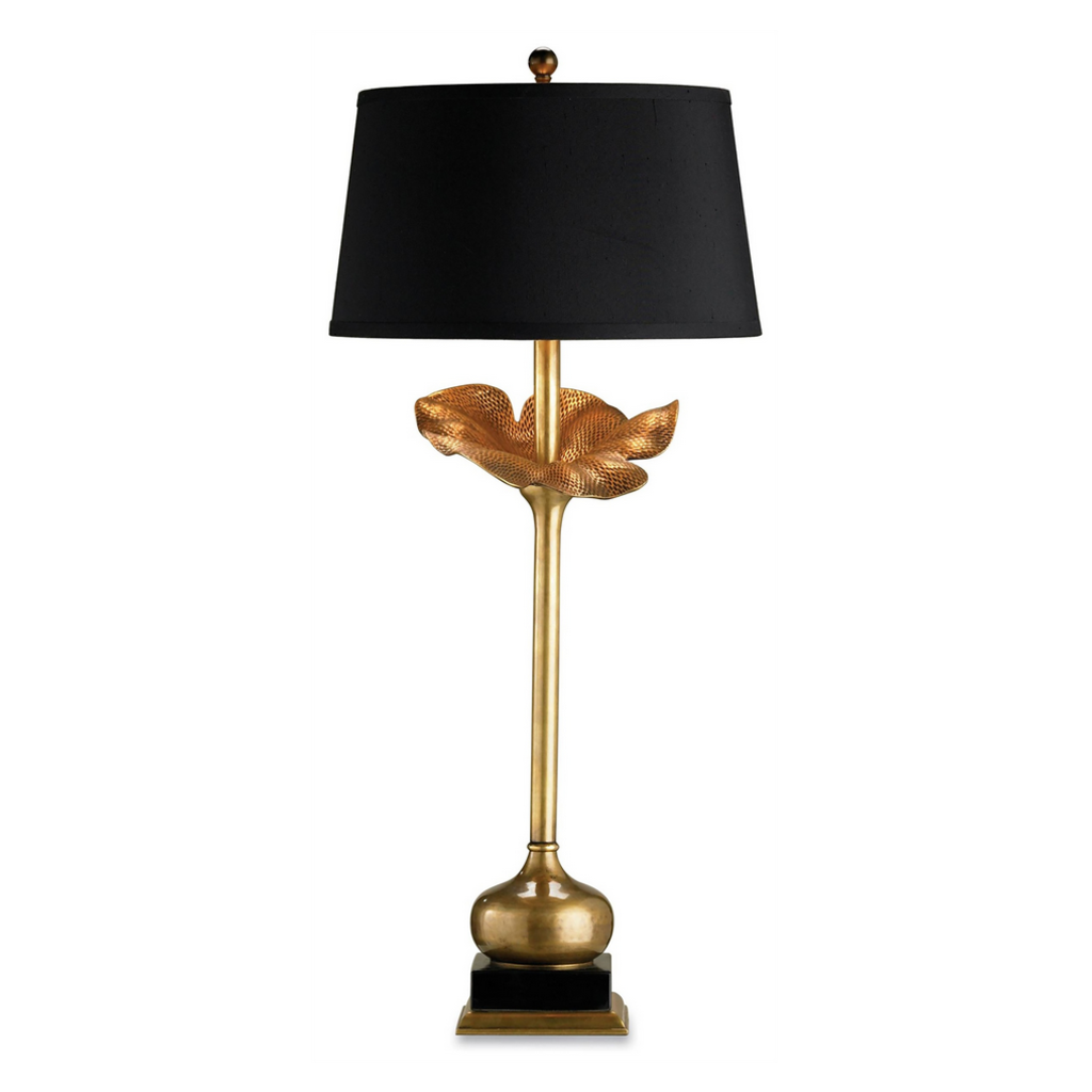 Currey & Company Metamorphosis Brass Table Lamp