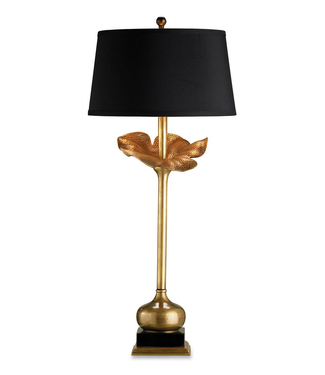 Currey & Company Metamorphosis Brass Table Lamp