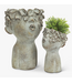 Small Kissing Face Planter 7.5"H