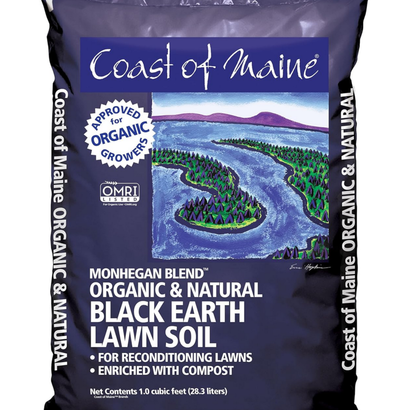 Coast of Maine Monhegan Blend Organic & Natural Black Earth Lawn Soil