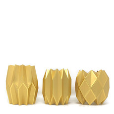 Lucy Grymes Design Vase Wrap LG, Gold