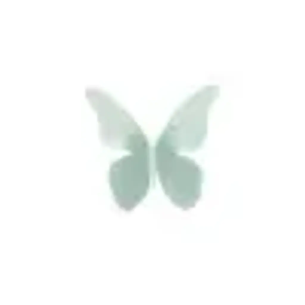 Fig & Dove Acrylic Butterfly Small/Blue/Green