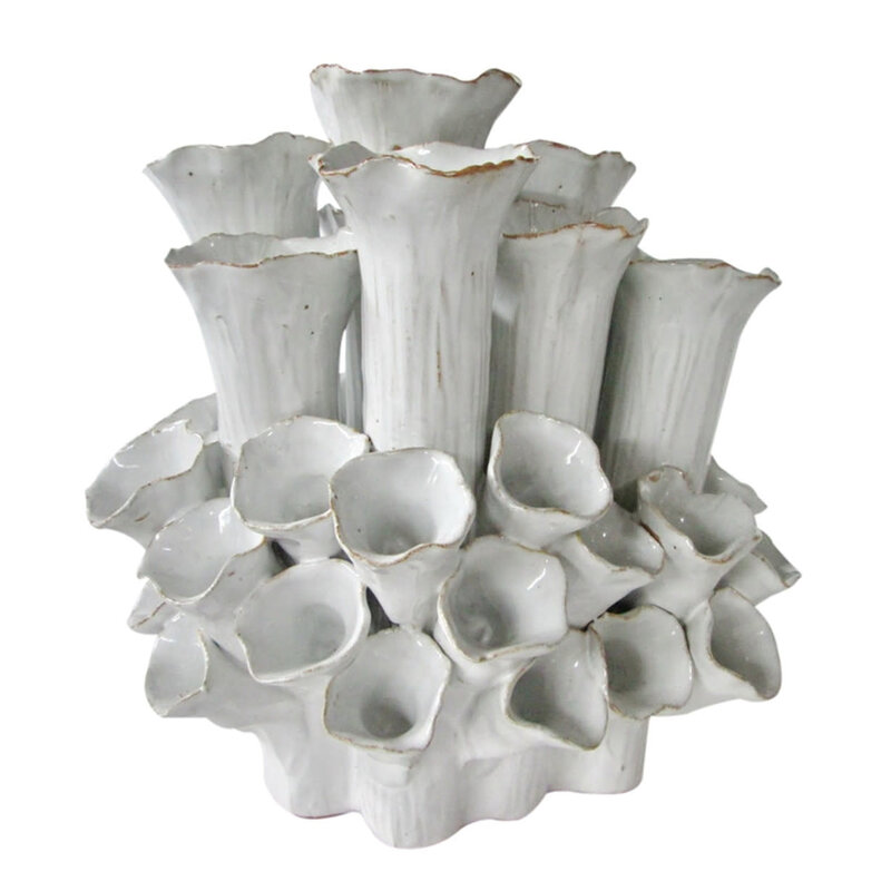 Sea Coral White Vase