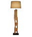 LIGHT WINTER LAMP NATURAL, CORSE LINEN SHADE