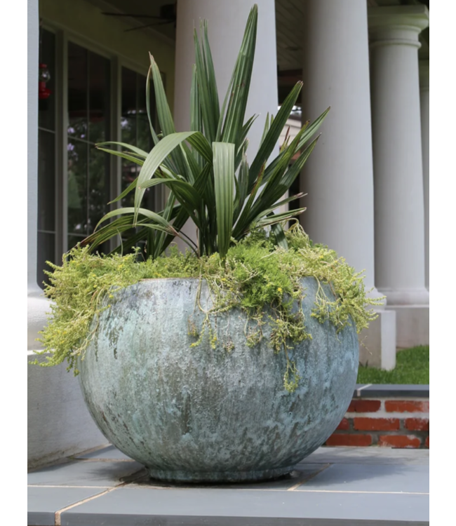 The Plant Shoppe Cercle Planter XL~18.5"H x 26"W Malachite